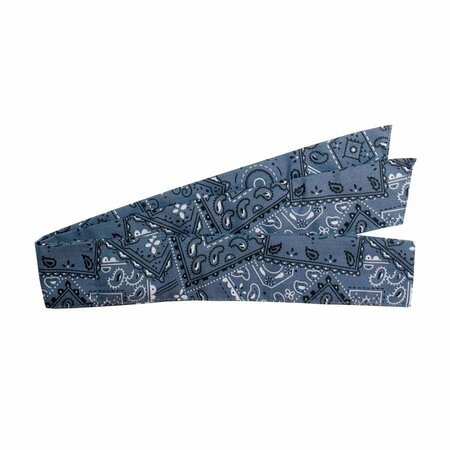 PIP EZ-Cool Evaporative Cooling Bandana, Material: 65% polyester 35% cotton poplin, Color: Cowboy Blue PIN393-100-CBL